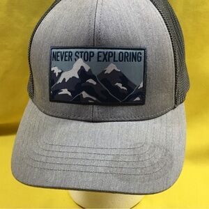 The North Face Grey 'Never Stop Exploring' Trucker Hat